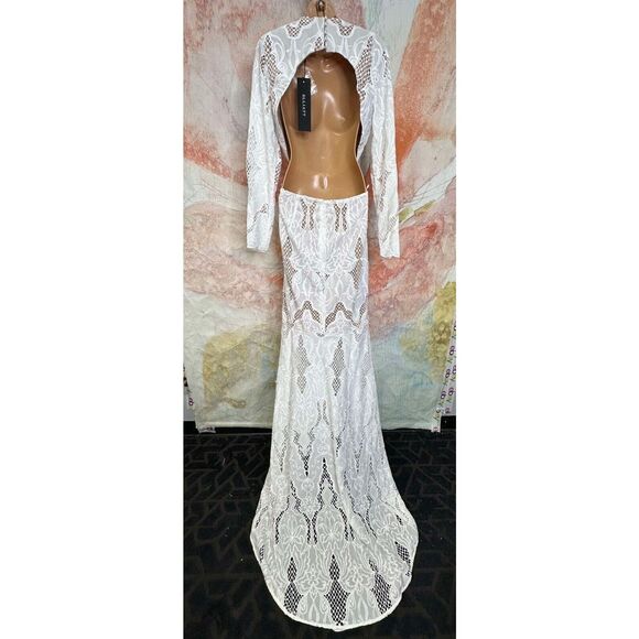 Free People Ivory Lace Bridal Gown - Picture 9 of 10